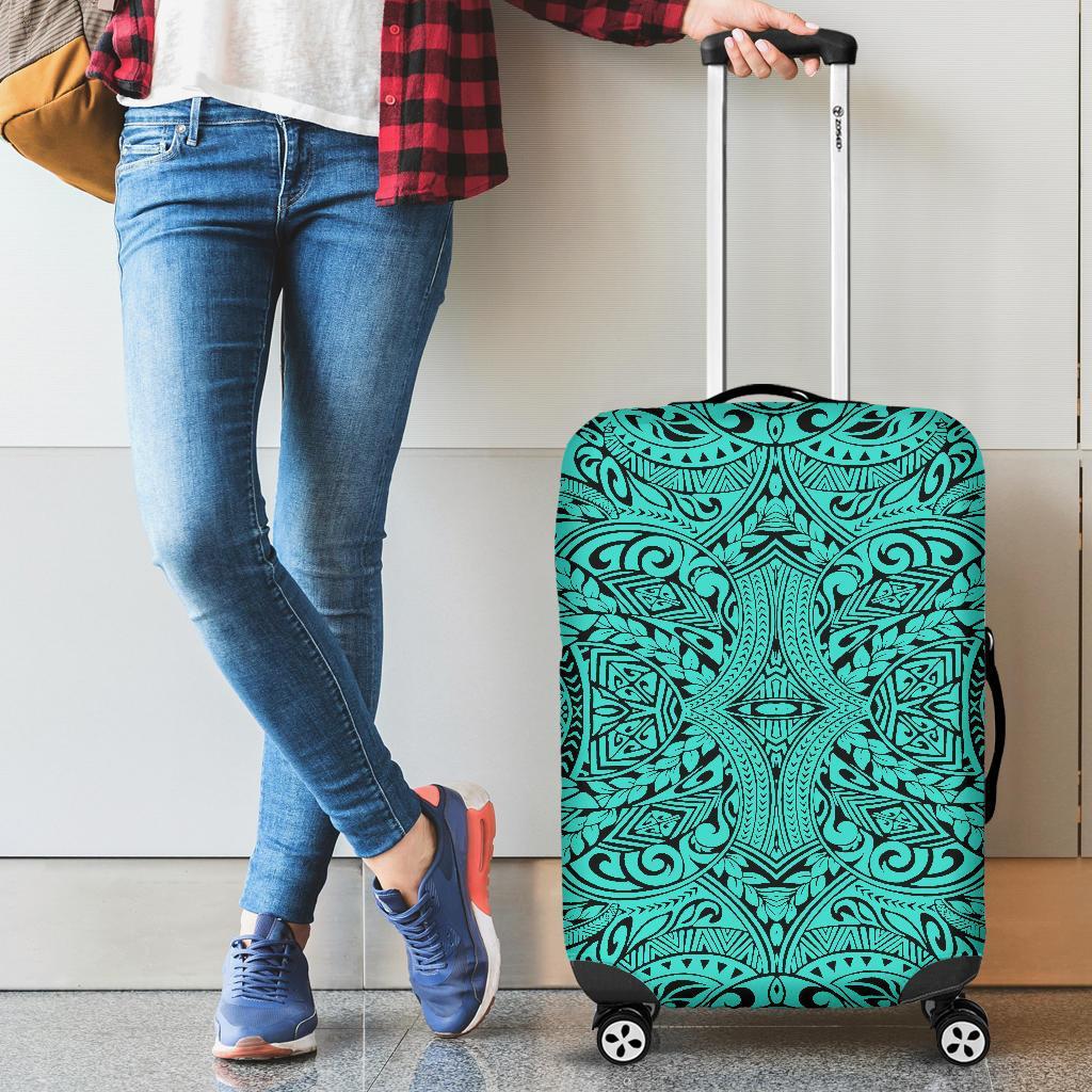 Polynesian Culture Turquoise Luggage Covers Turquoise - Polynesian Pride