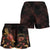 Hawaii Polynesian Women's Shorts - Turtle With Blooming Hibiscus Gold - Polynesian Pride