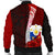 Philippines Polynesian Men's Bomber Jacket - Coat Of Arm With Hibiscus - Polynesian Pride