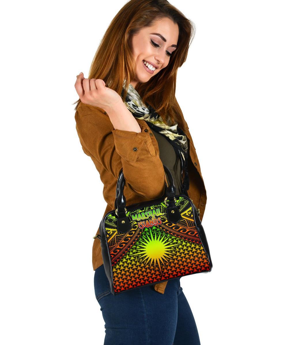 Polynesian Marshall Islands Shoulder Handbag - Reggae Vintage Polynesian Patterns - Polynesian Pride