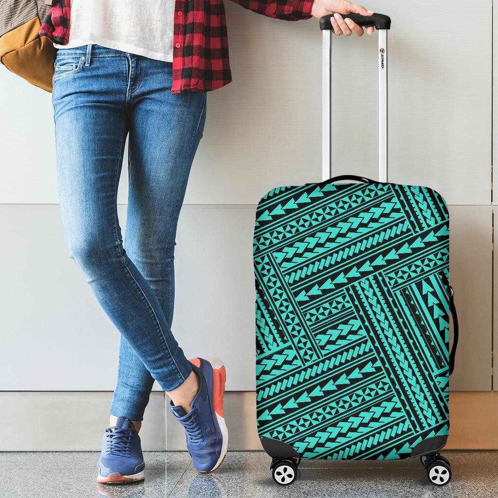 Polynesian Nation Turquoise Luggage Covers Turquoise - Polynesian Pride