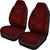 Hawaii Car Seat Covers - Tiki Face Tattoo Red - Polynesian Pride