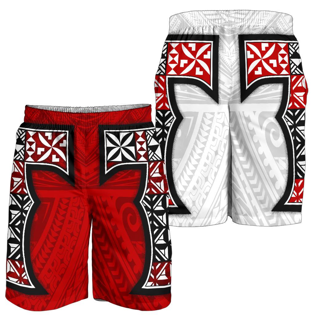Tonga Men's Short - Polynesian Peak Red - Polynesian Pride