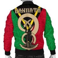 Vanuatu Men's Bomber Jacket Boar - Pig Tusk - Polynesian Pride