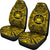 Samoa Car Seat Cover - Samoa Coat Of Arms Polynesian Gold Black - Polynesian Pride