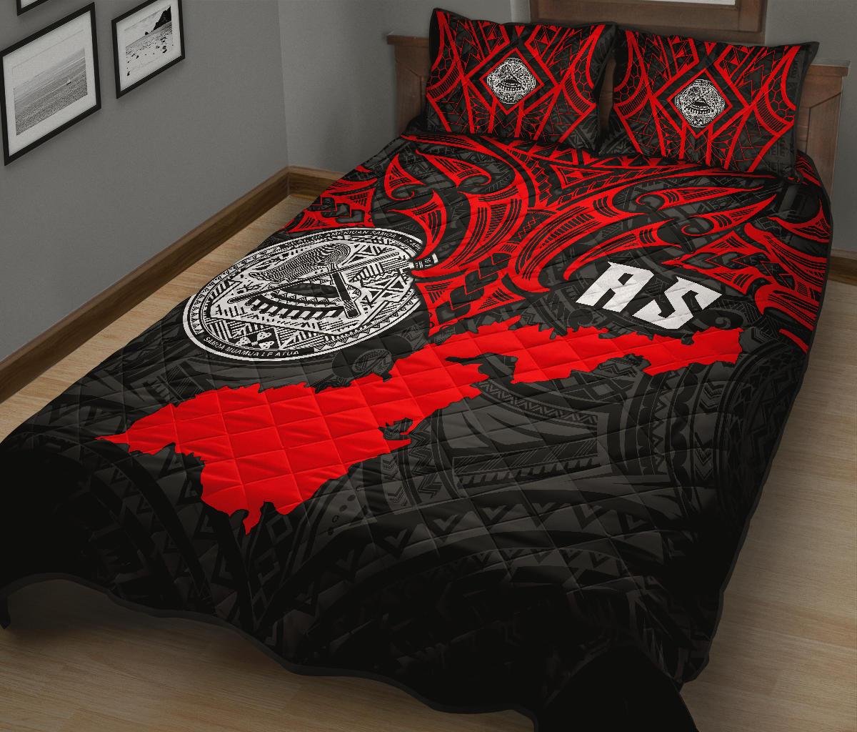 American Samoa Polynesian Quilt Bed Set - Whale Tail - Polynesian Pride