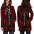 Gambier Islands Hoodie Dress - Polynesian Tattoo Red - Polynesian Pride