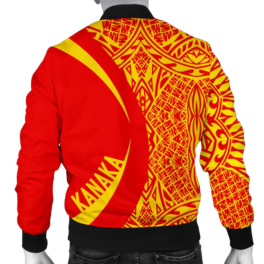 Kanaka Mauna Kea Polynesian Men's Bomber Jacket - Circle Style - Polynesian Pride