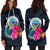 Federated States of Micronesia Women's Hoodie Dress - Tropical Flower - Polynesian Pride