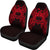 Samoa Car Seat Cover - Samoa Coat Of Arms Map Red - Polynesian Pride