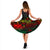 Samoa Polynesian Midi Dress - Turtle Hibiscus Reggae - Polynesian Pride