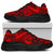 Polynesian Plumeria Mix Red Black Chunky Sneakers - Polynesian Pride