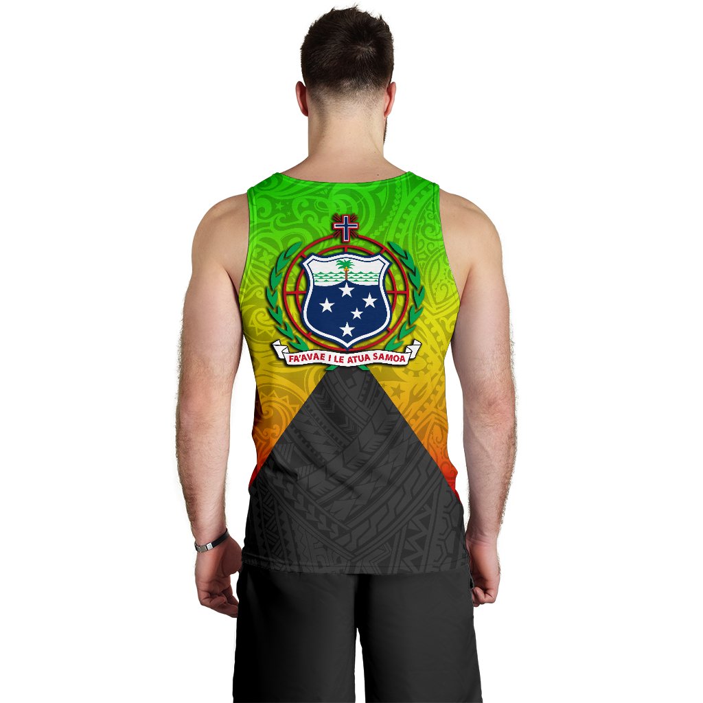 Samoa Men Tank Top Polynesian Tattoo Seashore - Polynesian Pride