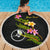 Yap Custom Personalised Beach Blanket - Plumeria Tribal - Polynesian Pride