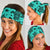 Polynesian Turtle Palm And Sea Pebbles Turquoise Bandana 3 - Pack - Polynesian Pride