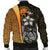 Federated States of Micronesia Men's Bomber Jackets Gold - Turtle With Hook - Polynesian Pride