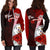 Niue Polynesian Custom Personalised Hoodie Dress - Coat Of Arm With Hibiscus - Polynesian Pride