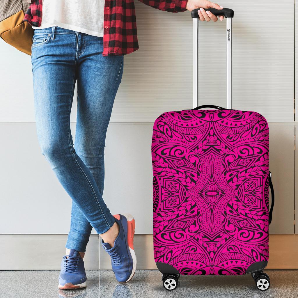 Polynesian Culture Pink Luggage Covers Pink - Polynesian Pride