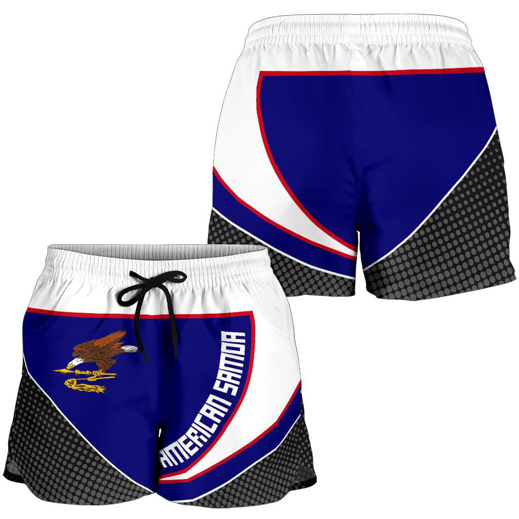American Samoa Flag Spine Women Short - Polynesian Pride