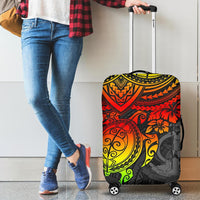 Vanuatu Polynesian Luggage Covers - Reggae Turtle RED - Polynesian Pride