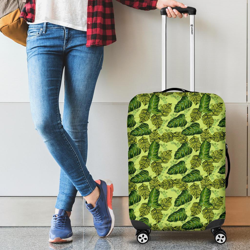 Tropical Green Luggage Cover - Polynesian Pride
