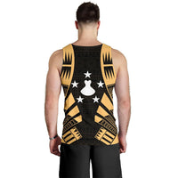 Austral Islands Men Tank Top - Polynesian Tattoo Gold - Polynesian Pride