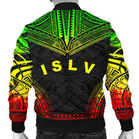 Society Islands Polynesian Chief Men's Bomber Jacket - Reggae Version - Polynesian Pride