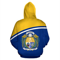Nauru All Over Hoodie Polynesian Curve Version - Polynesian Pride
