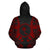 Chuuk All Over Hoodie Red Tattoo Style - Polynesian Pride