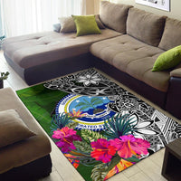 Federated States of Micronesia Area Rug - Turtle Plumeria Banana Leaf - Polynesian Pride