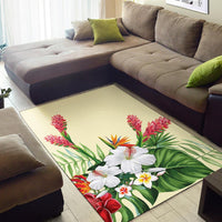Wonderful Hibiscus Flower Area Rug AH - Polynesian Pride