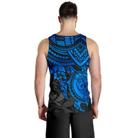 Pohnpei Polynesian Tank Top (Men) - Polynesian Blue Turtle - Polynesian Pride