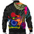 Cook Islands Men's Bomber Jacket - Polynesian Hibiscus Pattern - Polynesian Pride