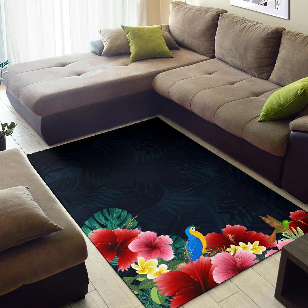 Jungle Hibiscus Area Rug - Polynesian Pride