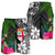 Fiji Men Shorts - Turtle Plumeria Banana Leaf - Polynesian Pride