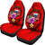 Samoa Polynesian Car Seat Covers - Floral With Seal Red - Polynesian Pride