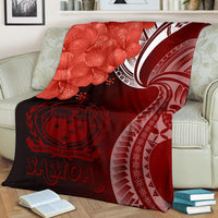 Samoa Premium Blanket - Samoa Seal Wave Style (Red) - Polynesian Pride