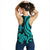 Samoa Polynesian Women Racerback Tank - Turquoise Tentacle Turtle - Polynesian Pride