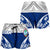 Guam Polynesian Women's Shorts - Pattern With Seal Blue Version - Polynesian Pride