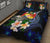 Tonga Polynesian Quilt Bed Set - Turtle With Plumeria Flowers - Polynesian Pride