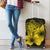 Hawaii Hibiscus Luggage Cover - Turtle Map - Yellow - Polynesian Pride