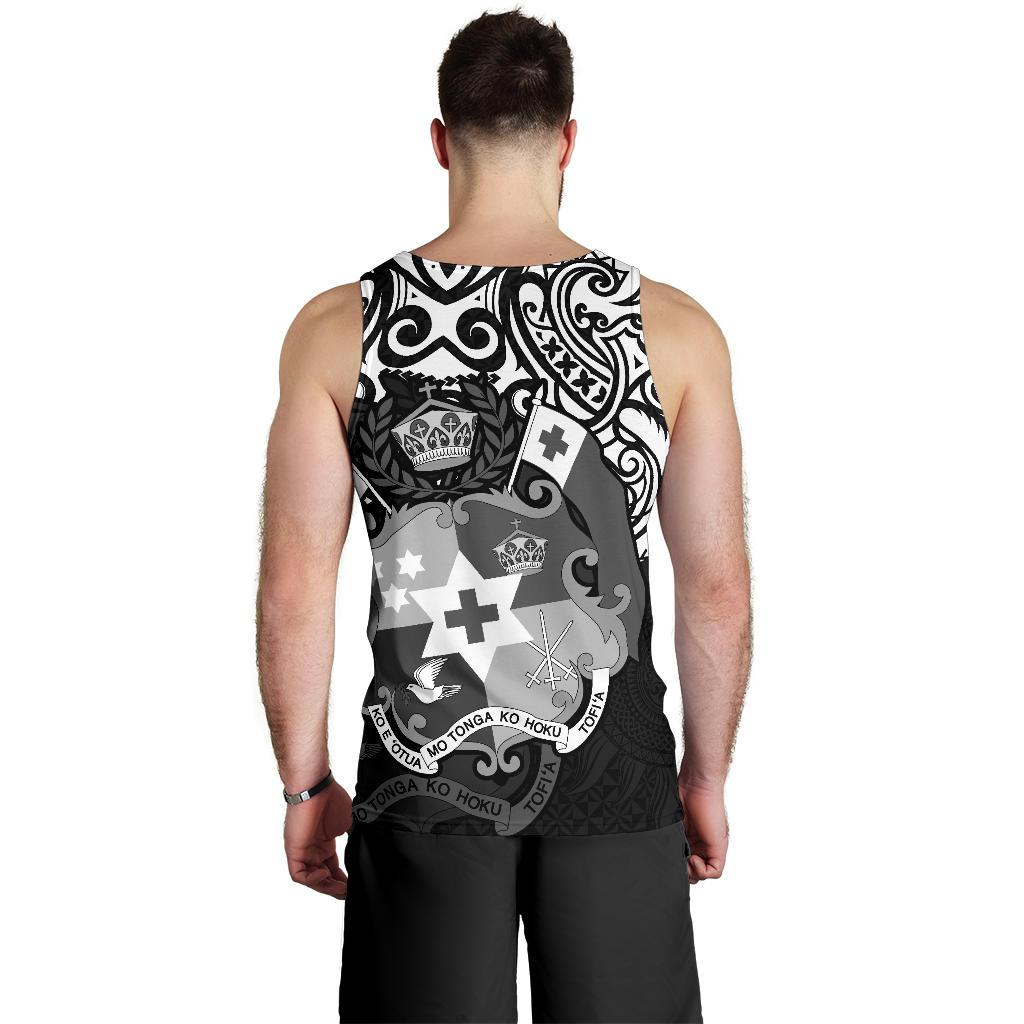 Tonga Polynesian Men's Tank - Tongan Pride (White) - Polynesian Pride
