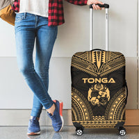 Tonga Polynesian Chief Luggage Cover - Gold Version - Polynesian Pride