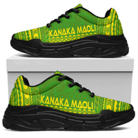 Kanaka Maoli Chunky Sneakers - Polynesian Chief Flag Version - Polynesian Pride