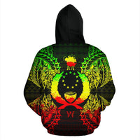 Pohnpei Polynesian ll Over Hoodie Map Reggae - Polynesian Pride