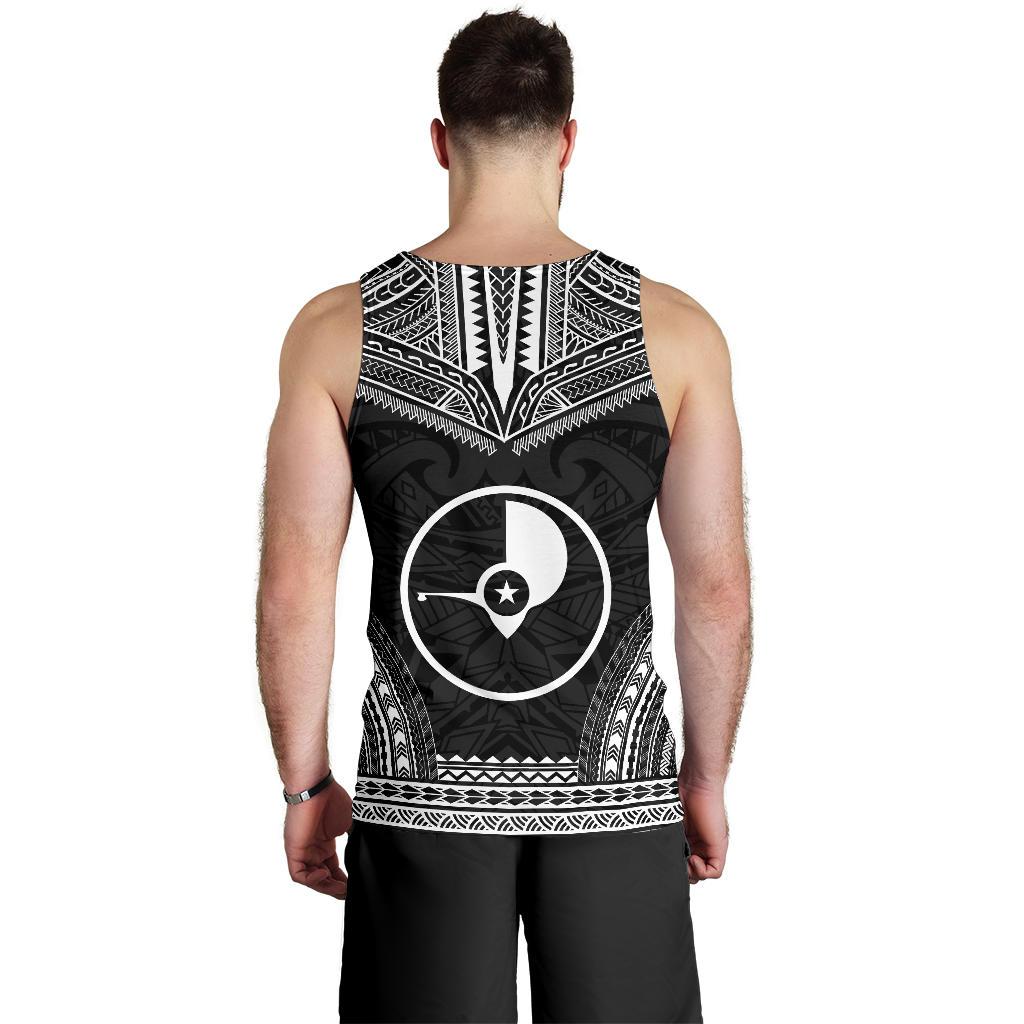 Yap Men's Tank Top - Polynesian Chief Black Version - Polynesian Pride