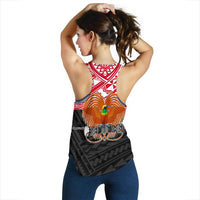 Papua New Guinea Women's Racerback Tank - Polynesian Design - Polynesian Pride