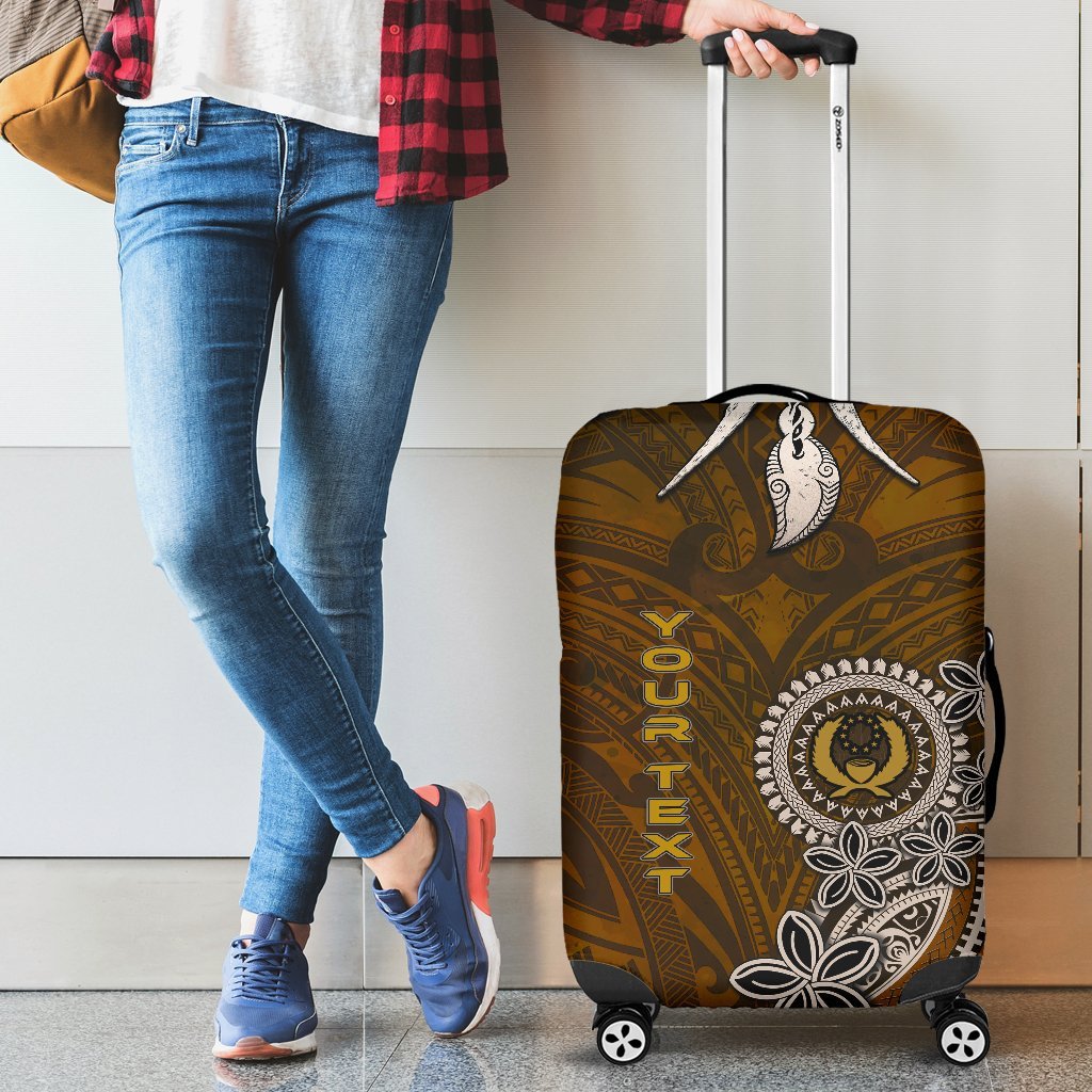 Pohnpei Custom Personalised Luggage Covers - Polynesian Boar Tusk - Polynesian Pride