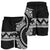 Chuuk Polynesian All Over Print Men's Short - Black Version - Polynesian Pride