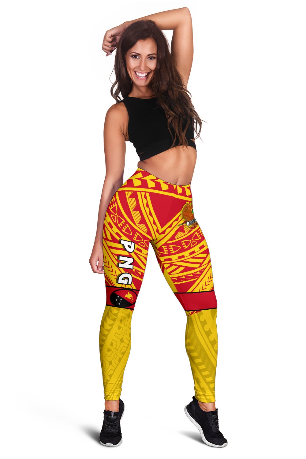 Papua New Guinea Rugby Women Leggings PNG - The Kumuls - Polynesian Pride
